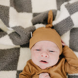 Mustard Bamboo Newborn Knot Hat | Milk & Baby