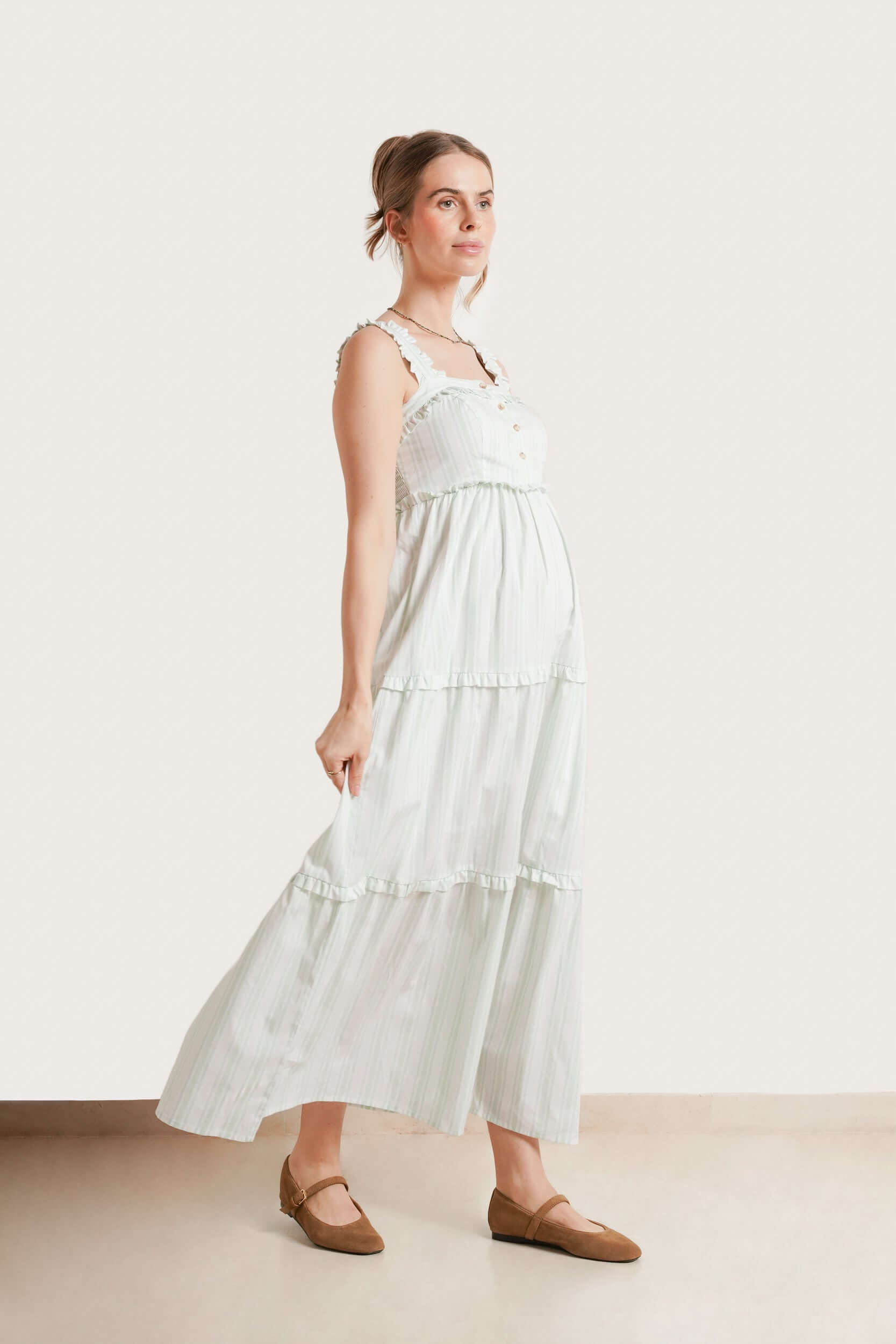 Nursing Dress: Emma During + After Maxi Tank Dress – Milk & Baby