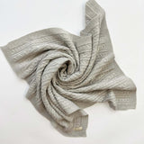 Luna + Luca Classic Cable Knit Baby Blanket | Natural