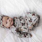 Floral Newborn Knotted Baby Gown