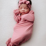 Rose Knotted Newborn Baby Gown