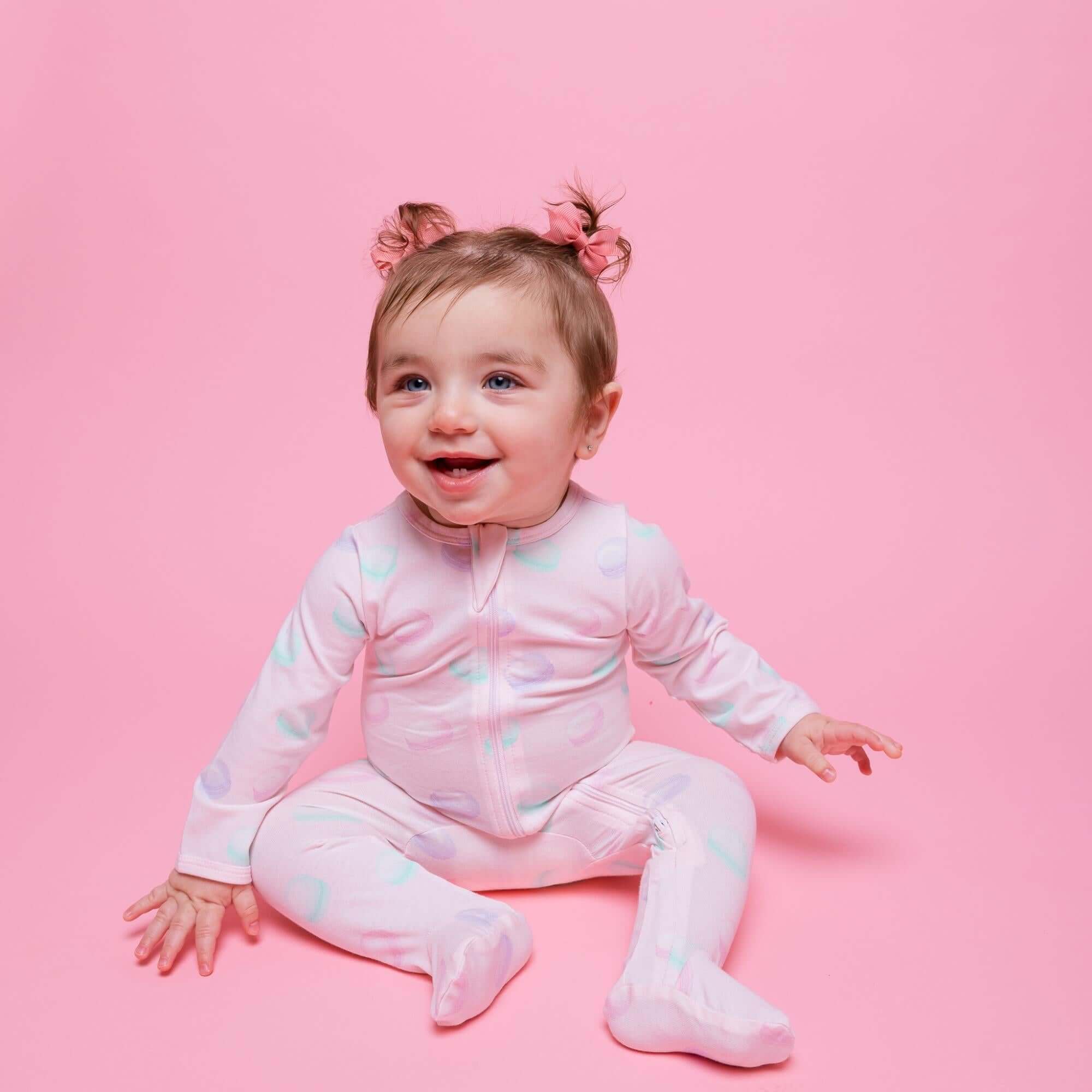 Macarons | Organic Footie | Milk & Baby