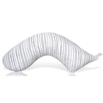 Luna Lullaby Nursing Pillow Grey Stripe - NEW PATTERN!!!! | Milk & Baby