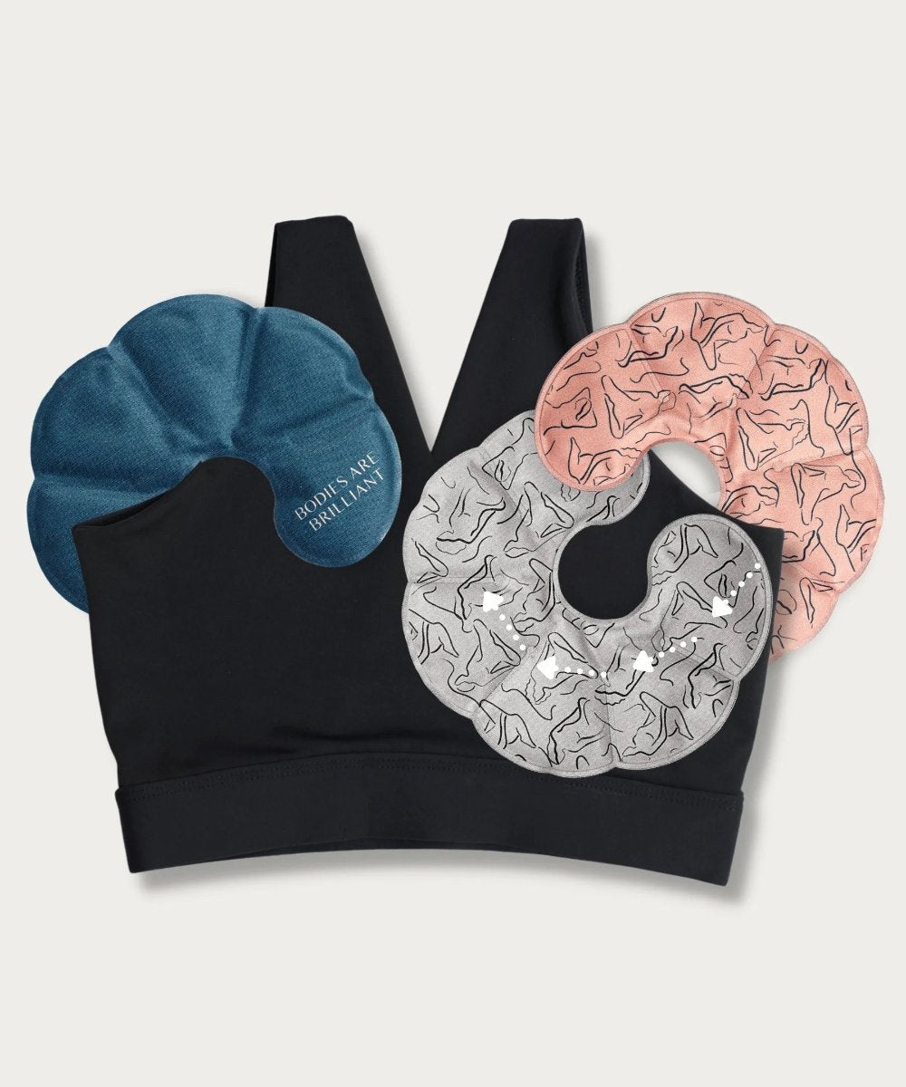 Nyssa breast chest packs and pocketed bralette