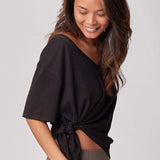 Everywhere Nursing & Maternity V-Neck Tee | Black | Milk & Baby