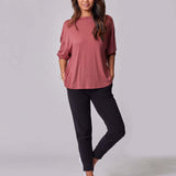 Nursing & Maternity Everywhere Long-Sleeve Wrap Blouse | Terra | Milk & Baby