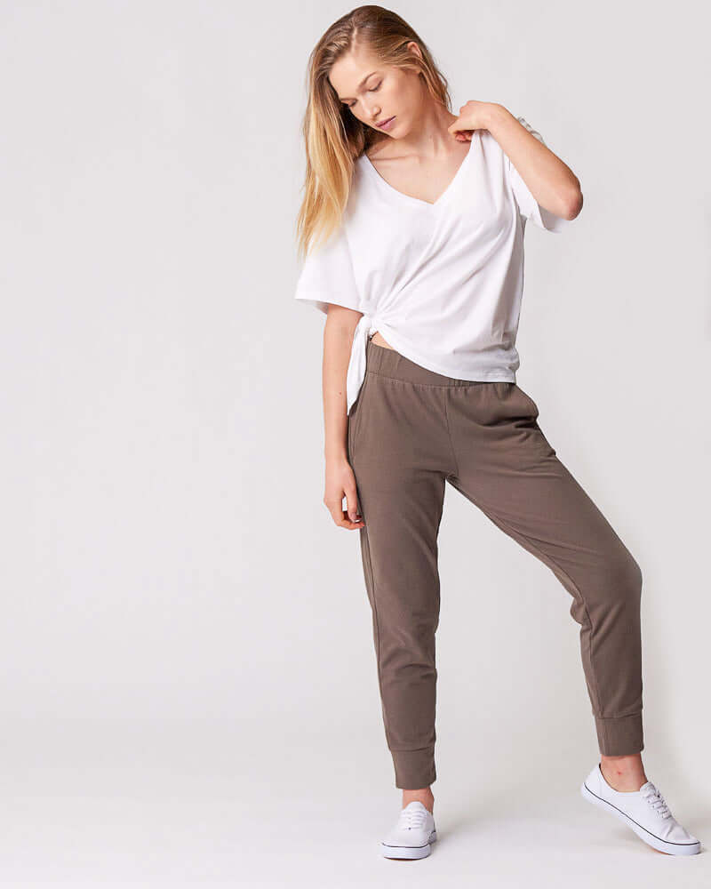 Everywhere Nursing & Maternity V-Neck Tee | White | Milk & Baby