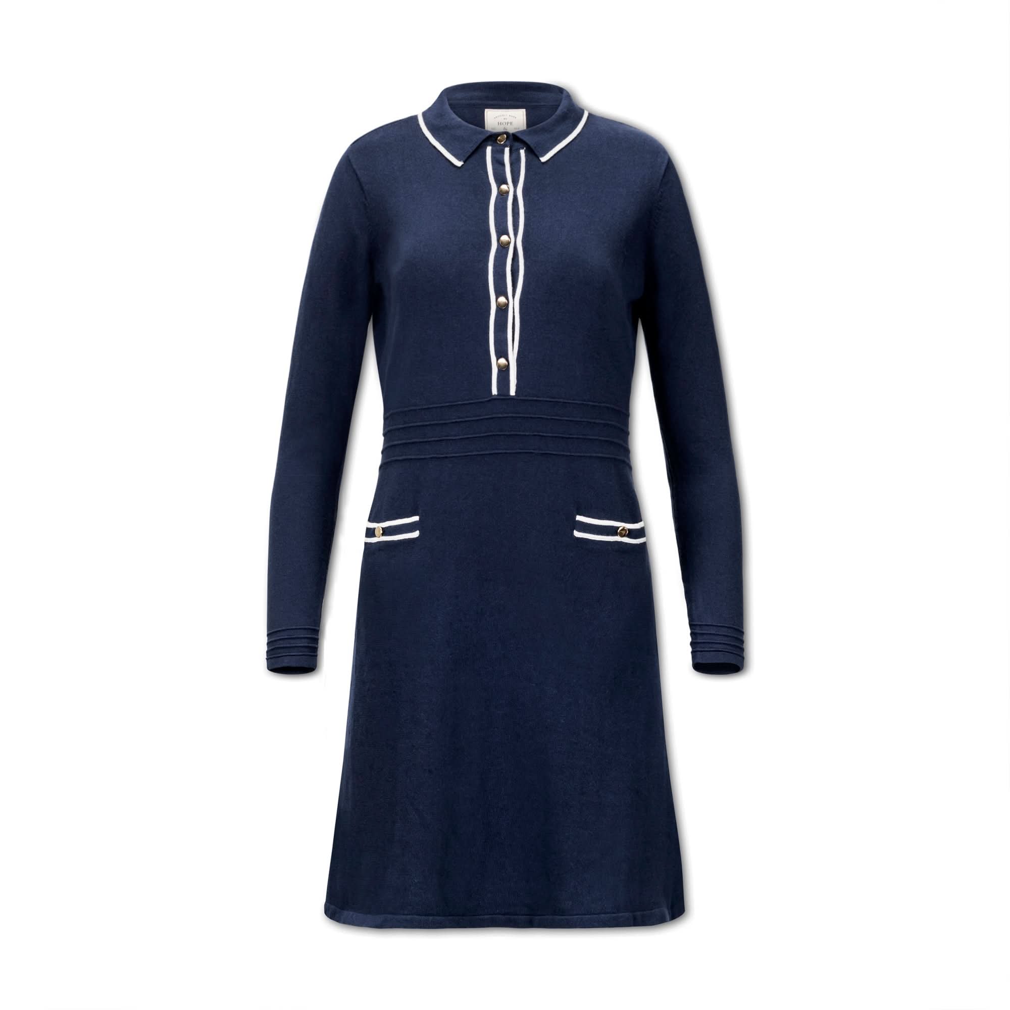 Tipped Button Front Sweater Dress | Milk & Baby