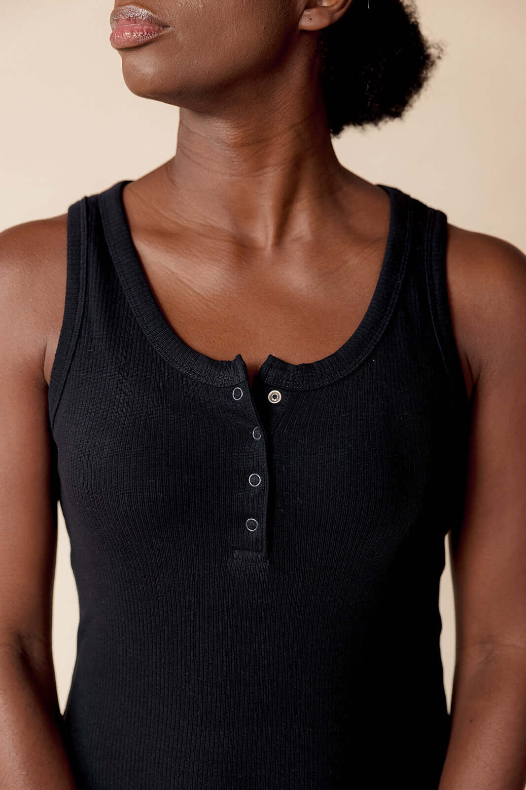 Organic Cotton Ribbed Knit Maternity to Nursing Tank Dress | Milk & Baby