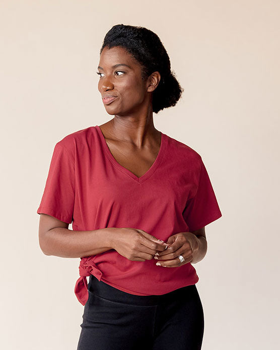 Everywhere Nursing & Maternity V-Neck Tee | The Bolds | Milk & Baby