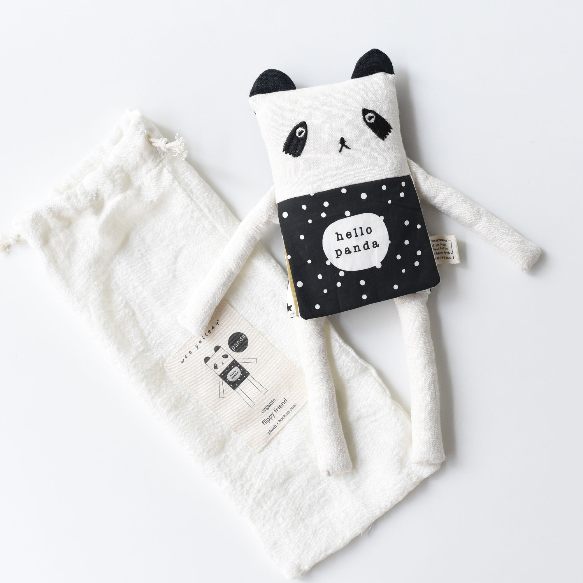 Organic Panda Flippy Friend | Milk & Baby