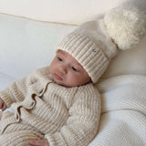 Luna + Luca Pom Beanie | French Cream | Milk & Baby