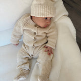 Pom Beanie French Cream detail