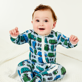 Garbage Trucks | Soft & Stretchy Zipper Footie