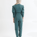Perfect Balance Puff Sleeve Jumpsuit | Milk & Baby