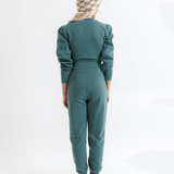 Perfect Balance Puff Sleeve Jumpsuit | Milk & Baby