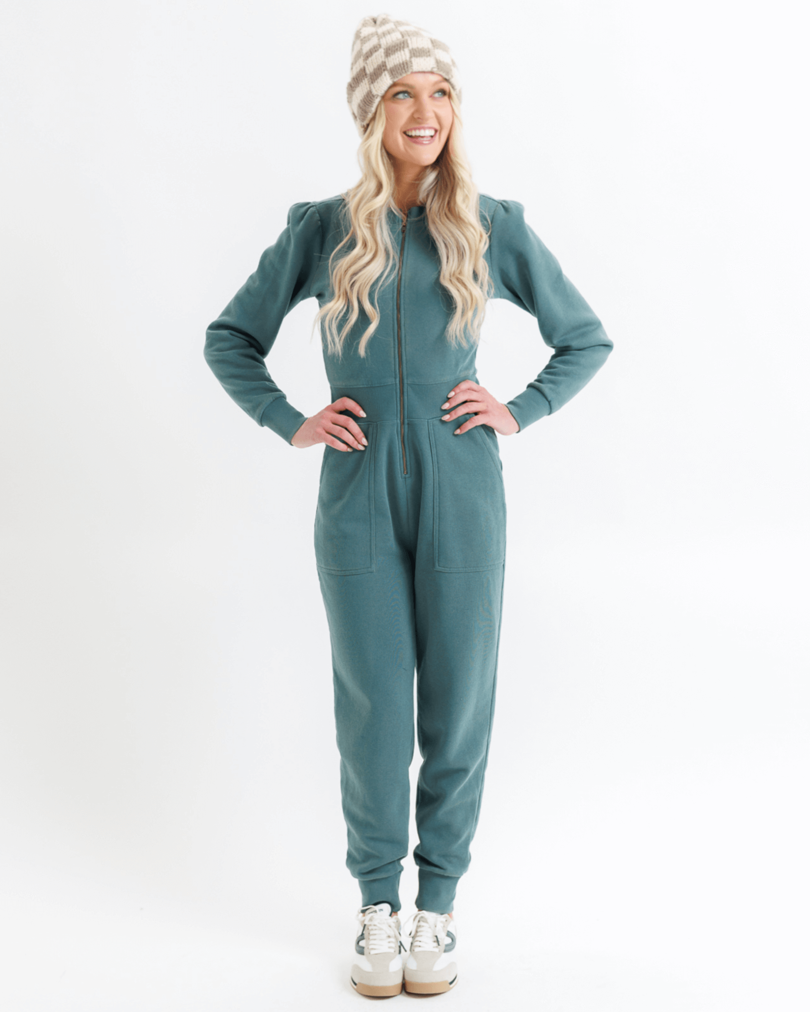 Perfect Balance Puff Sleeve Jumpsuit | Milk & Baby