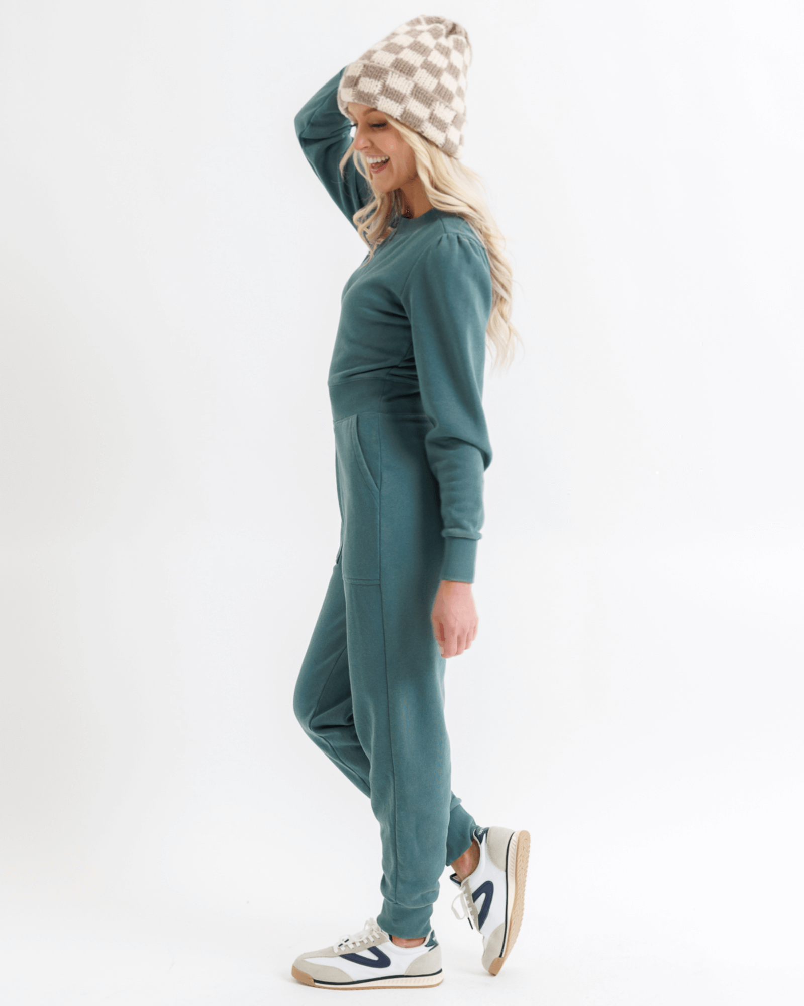 Perfect Balance Puff Sleeve Jumpsuit | Milk & Baby