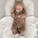Luna + Luca Baby Bear Jumpsuit | Acorn | Milk & Baby