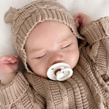 Luna + Luca Baby Bear Jumpsuit | Acorn | Milk & Baby
