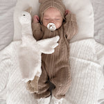 Luna + Luca Baby Bear Jumpsuit | Acorn | Milk & Baby