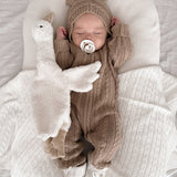 Luna + Luca Baby Bear Jumpsuit | Acorn | Milk & Baby