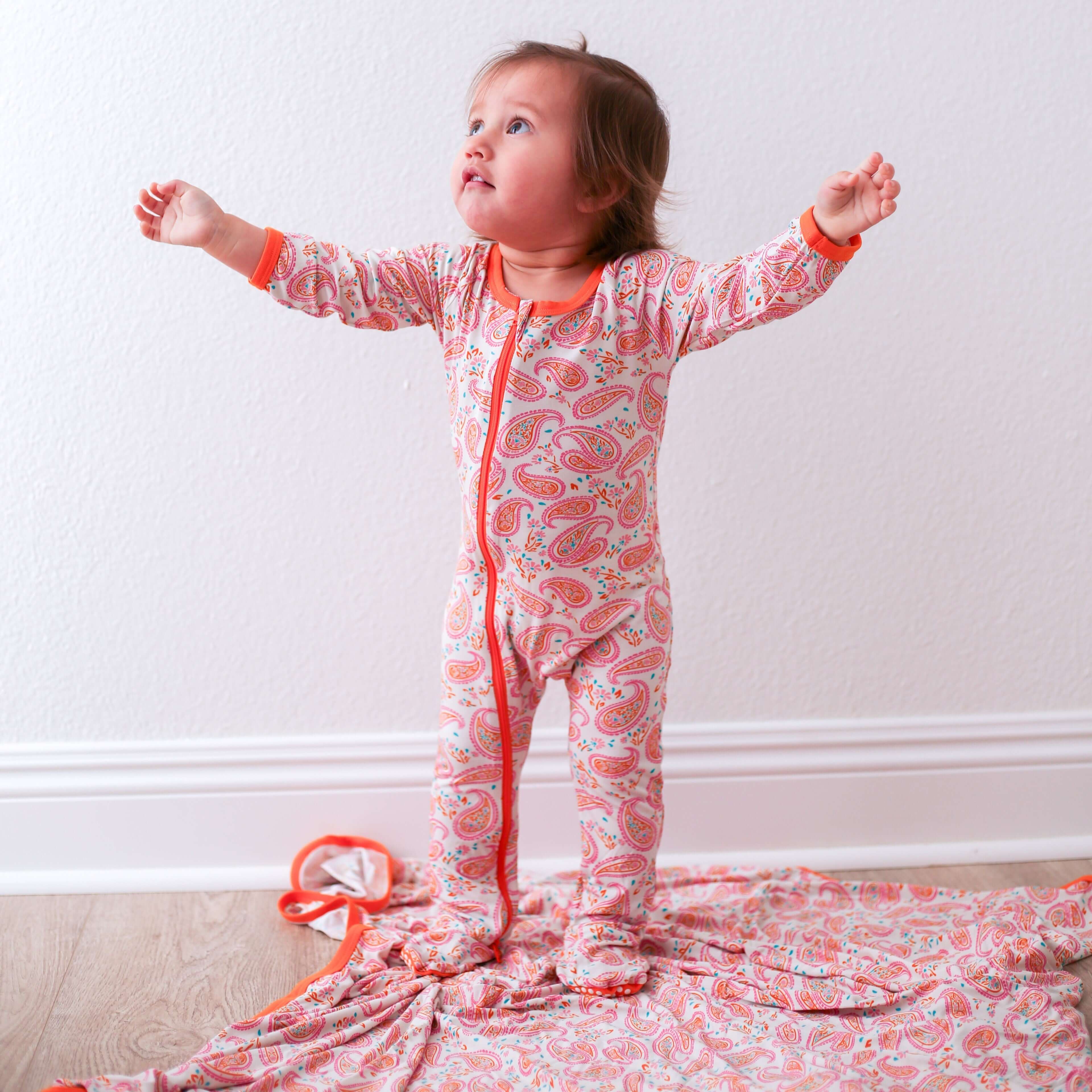 Paisley Footie | Milk & Baby