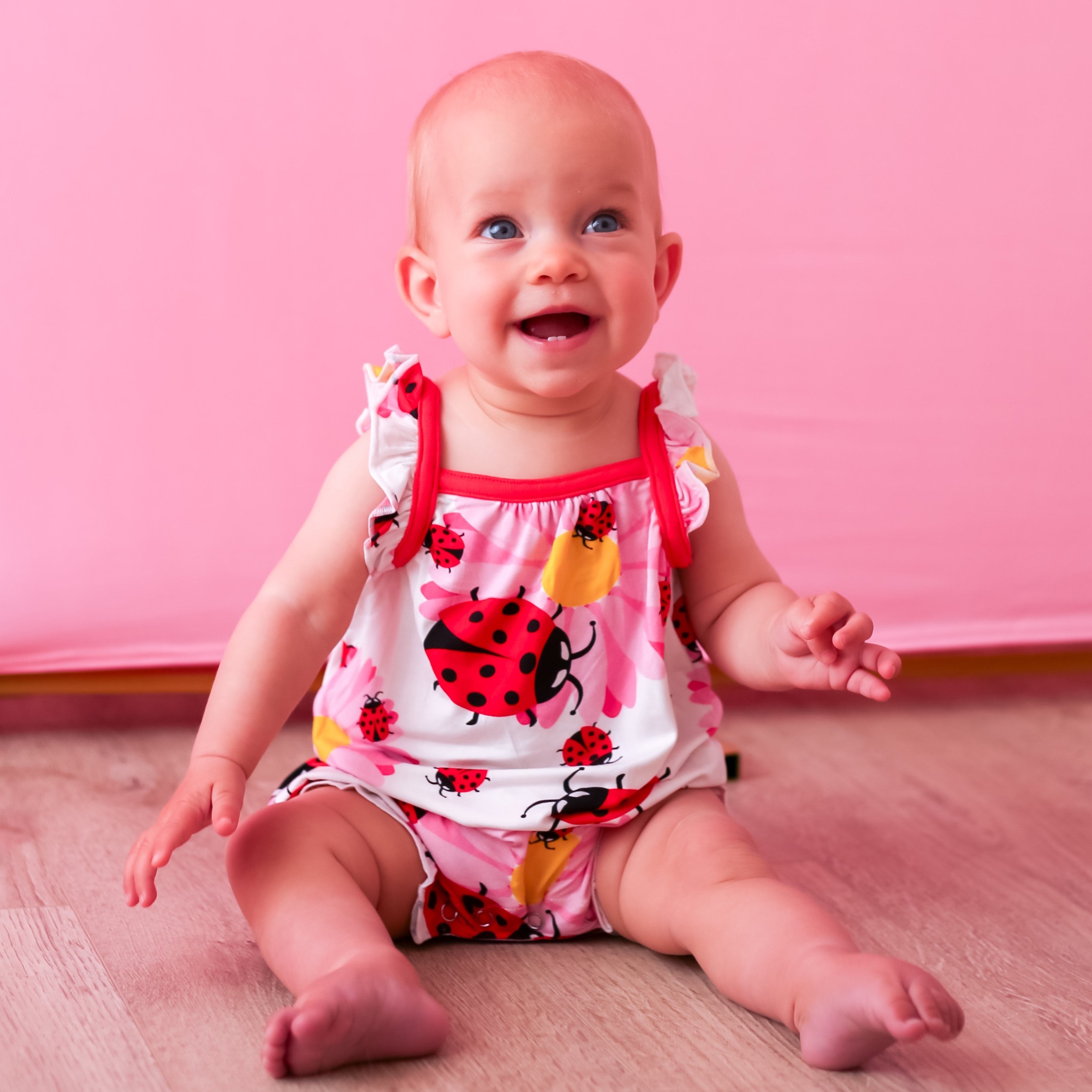 Ladybug Bubble Romper | Milk & Baby