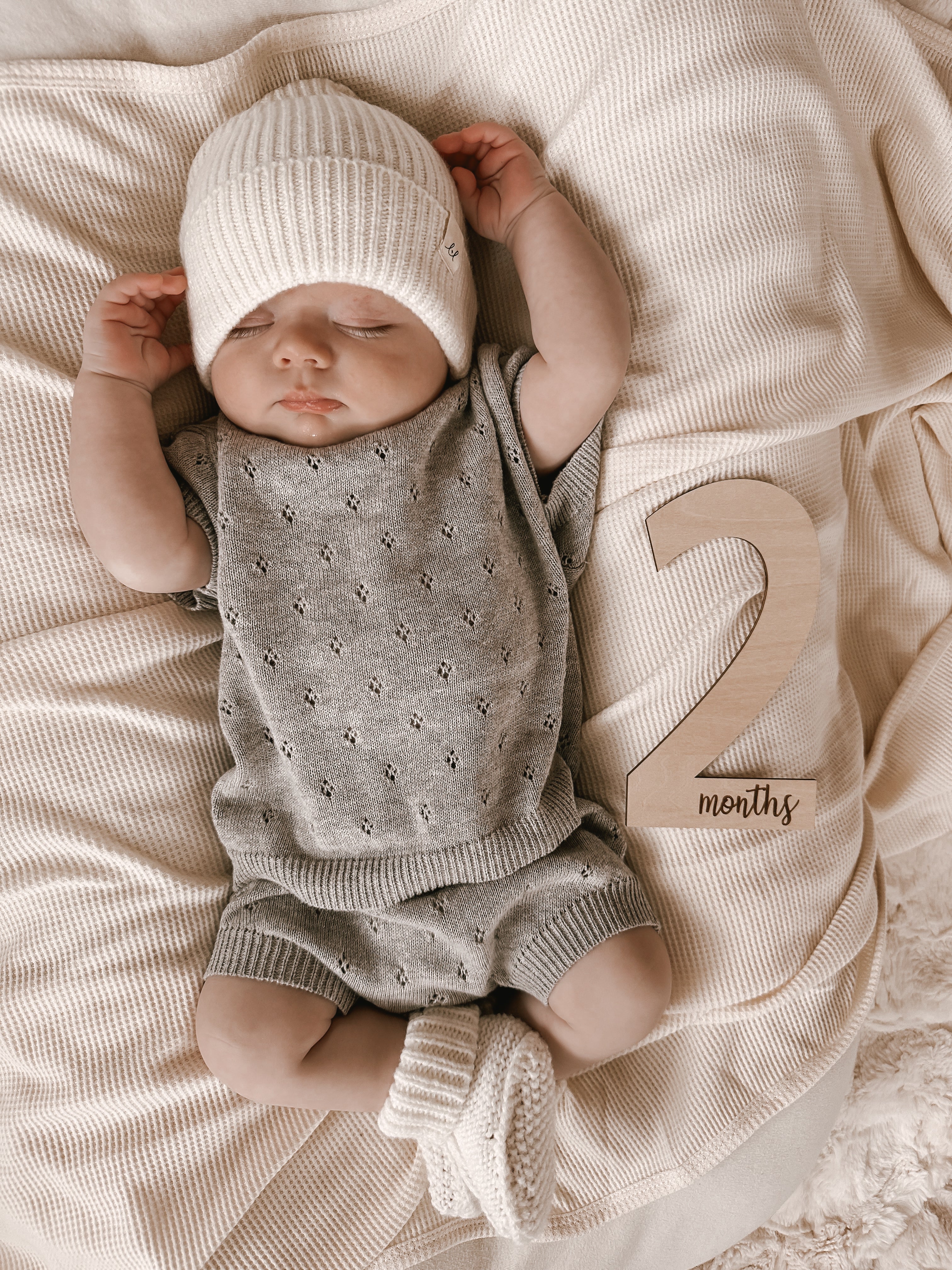 Luna + Luca Pointelle Set - Heather Gray | Milk & Baby