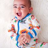 Super Sleepy Heroes Footie | Milk & Baby