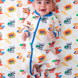 Super Sleepy Heroes Footie | Milk & Baby