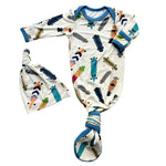 Longboard Baby Gown & Hat | Milk & Baby