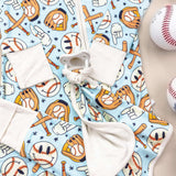 Baseball Smiley Dream Baby Romper Milk & Baby