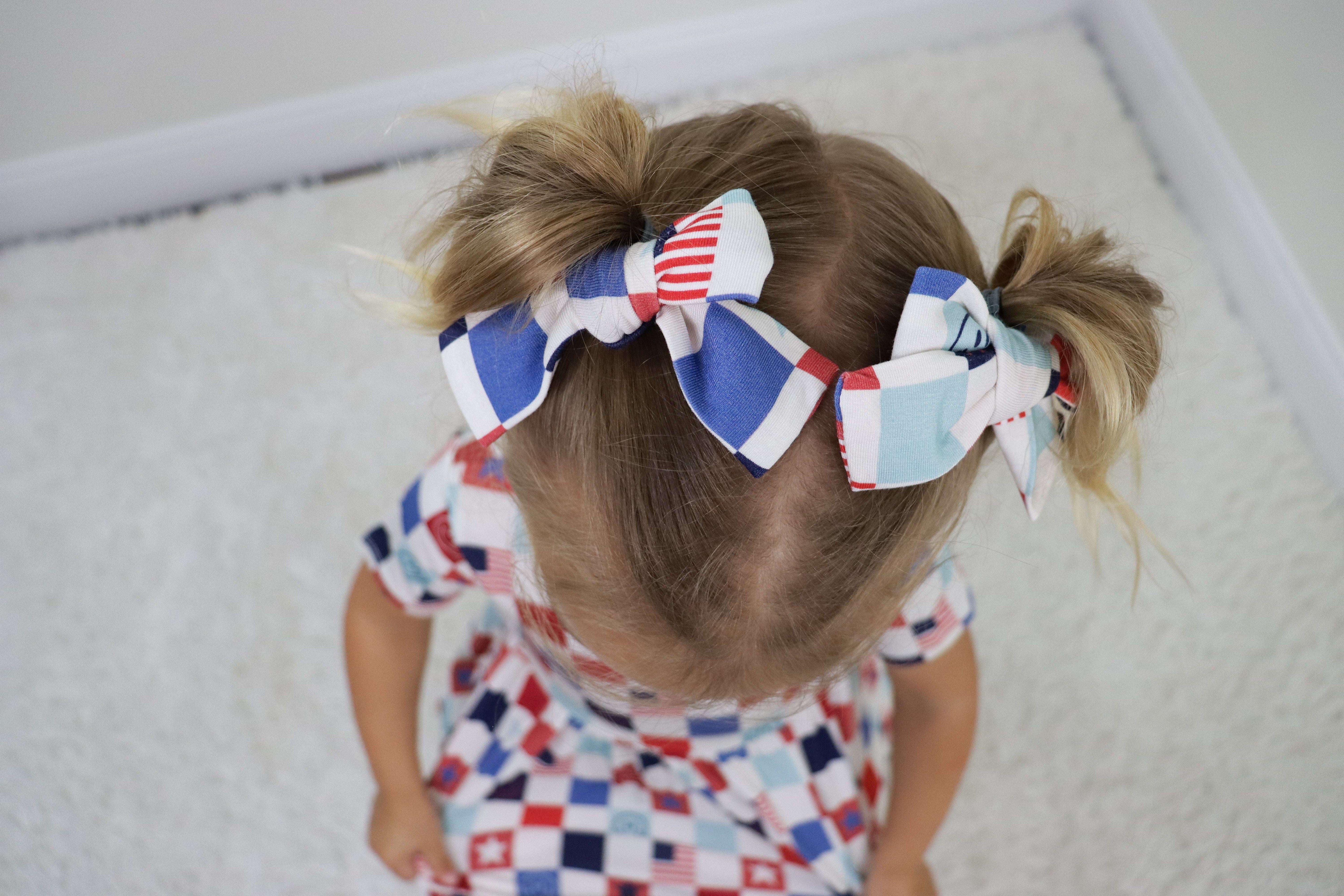 Home of the Free Dream Bow Hair Clips Milk & Baby