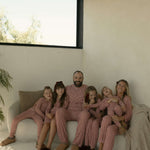 Men's Short Sleeve Bamboo Pajamas | Red Gingham | Milk & Baby