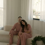 Men's Bamboo Pajamas | Red Gingham | Milk & Baby