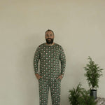 Santa Checkerboard | Men's Bamboo Pajamas | Milk & Baby