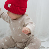Luna + Luca Pom Beanie - Red | Milk & Baby