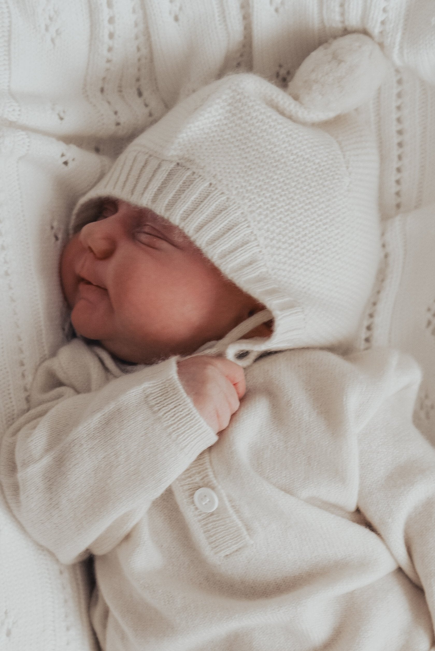 Luna + Luca Cashmere Luxxe Bonnet | Milk & Baby