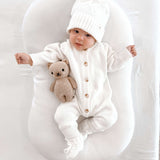 Essential Knit Jumpsuit | White