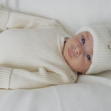 Luna + Luca Baby Rib Bodysuit | Cream | Milk & Baby