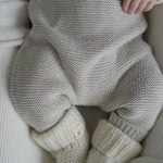 Luna + Luca Natural Knit Overalls | Milk & Baby