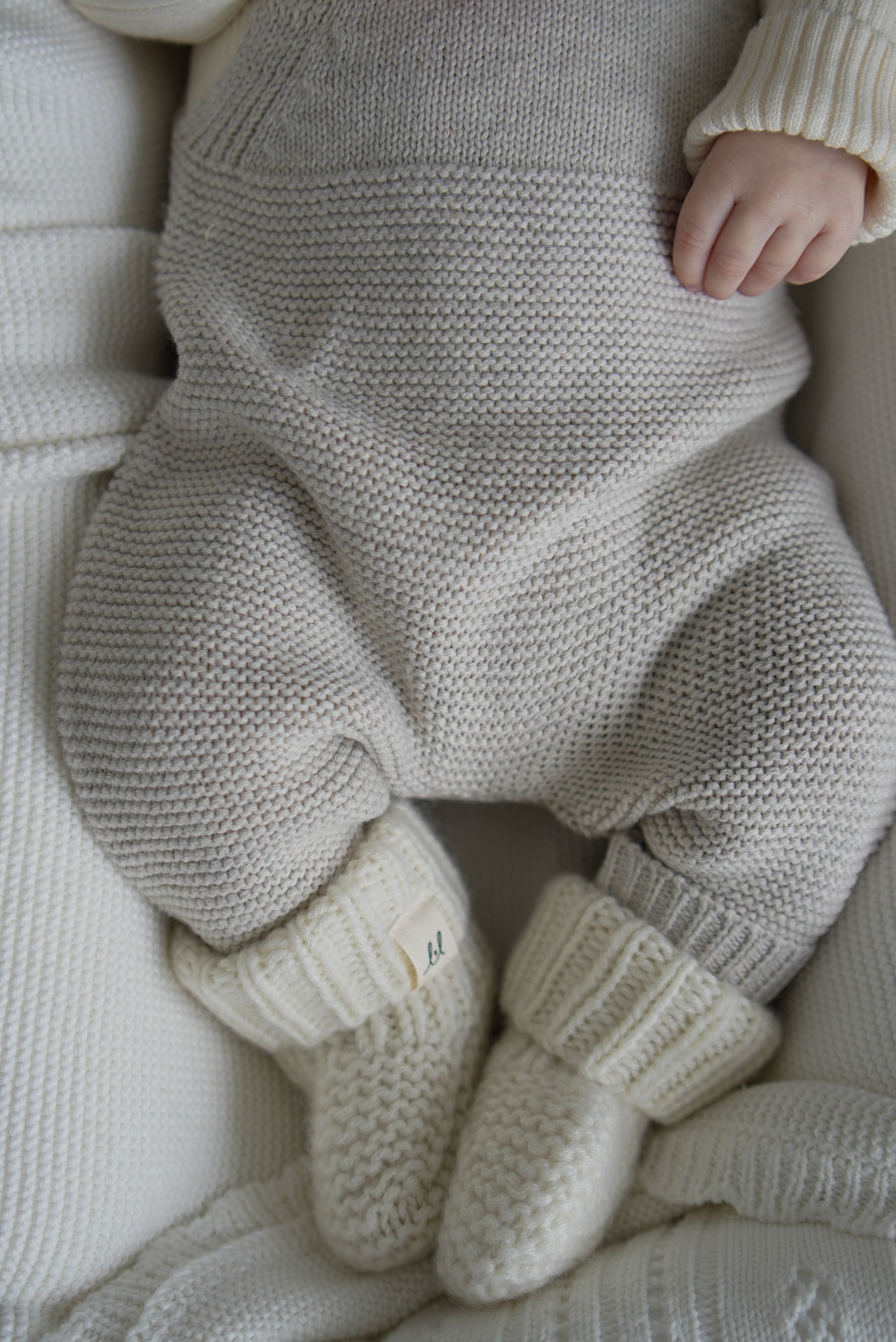 Luna + Luca Natural Knit Overalls | Milk & Baby