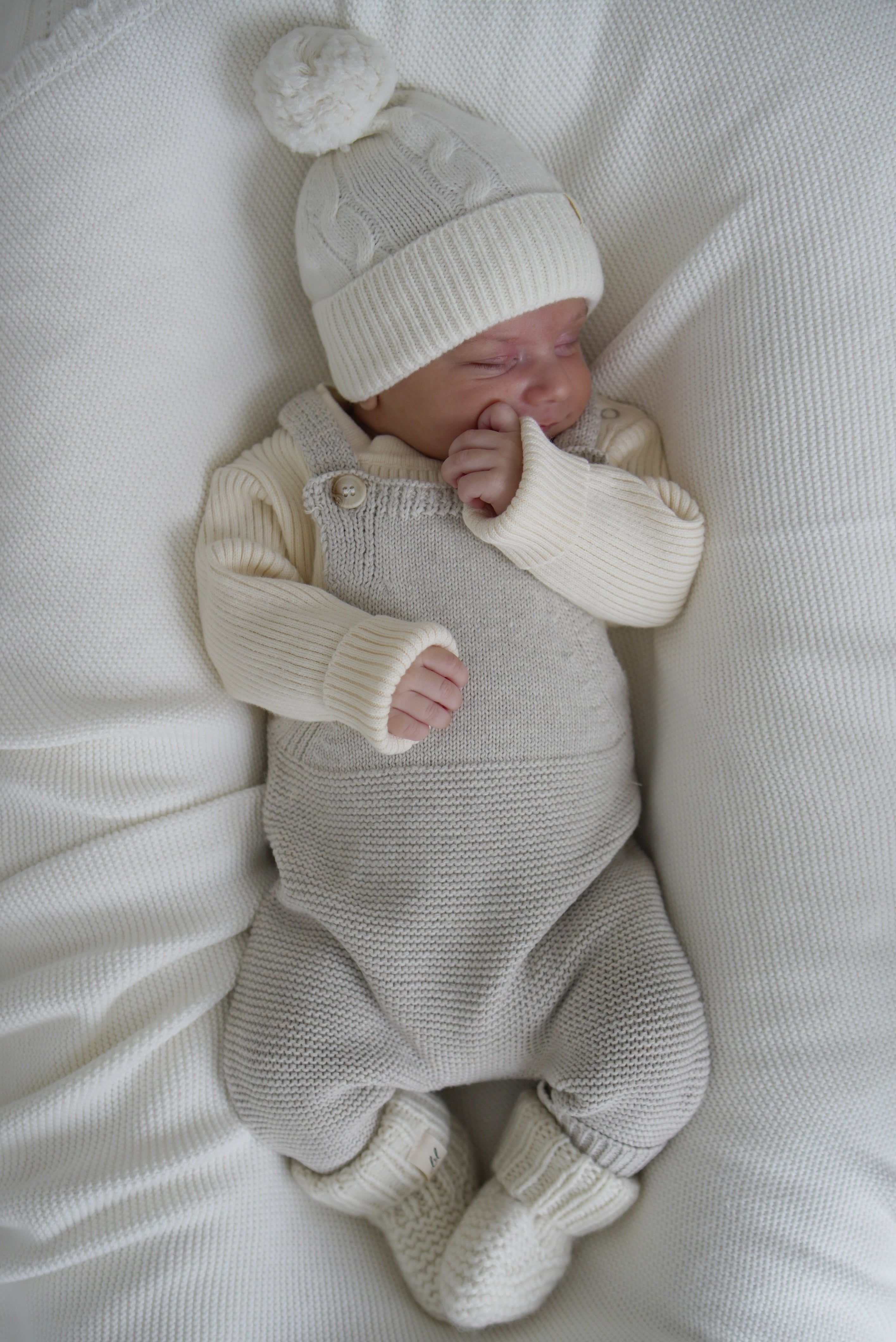 Luna + Luca Baby Rib Bodysuit | Cream | Milk & Baby