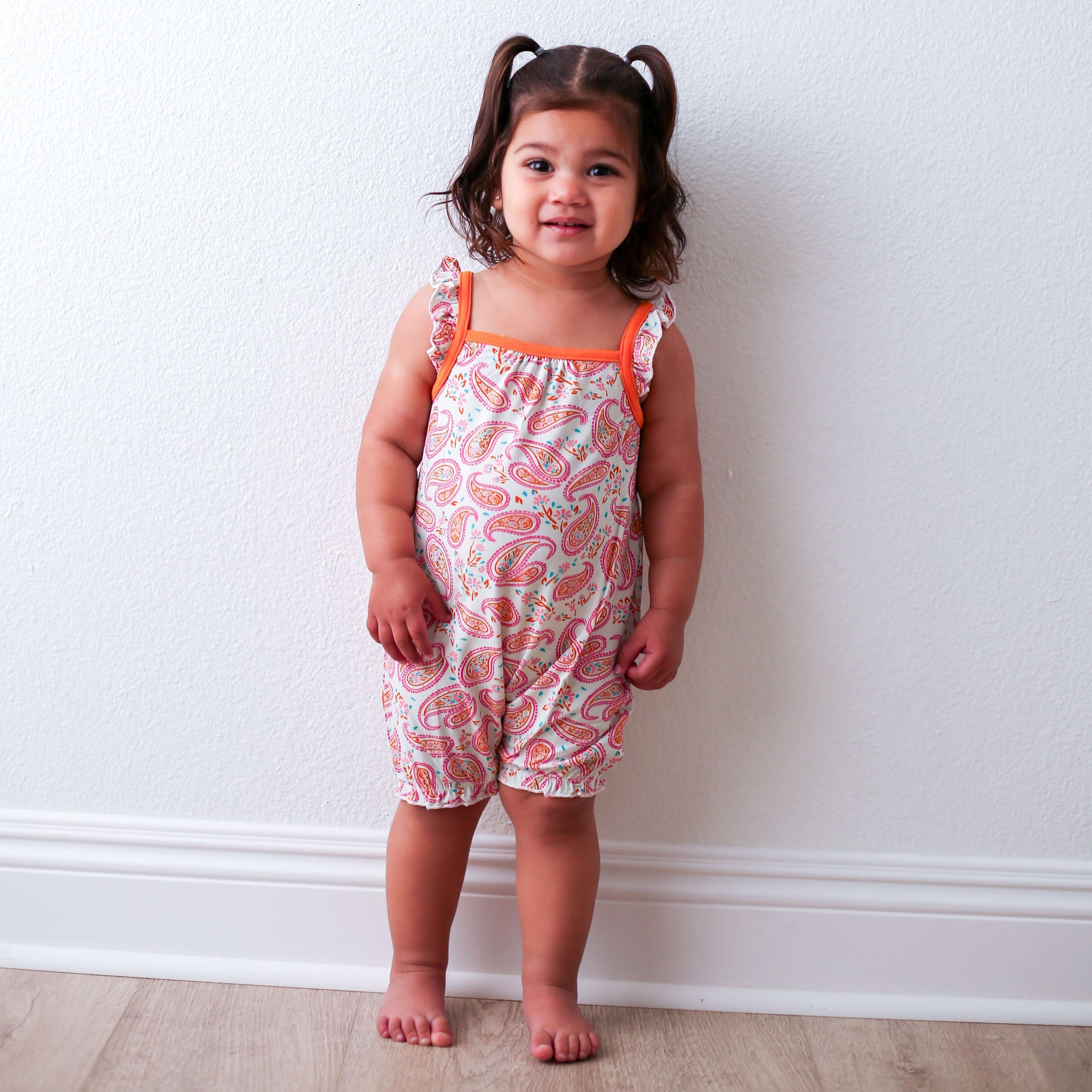 Paisley Bubble Romper | Milk & Baby