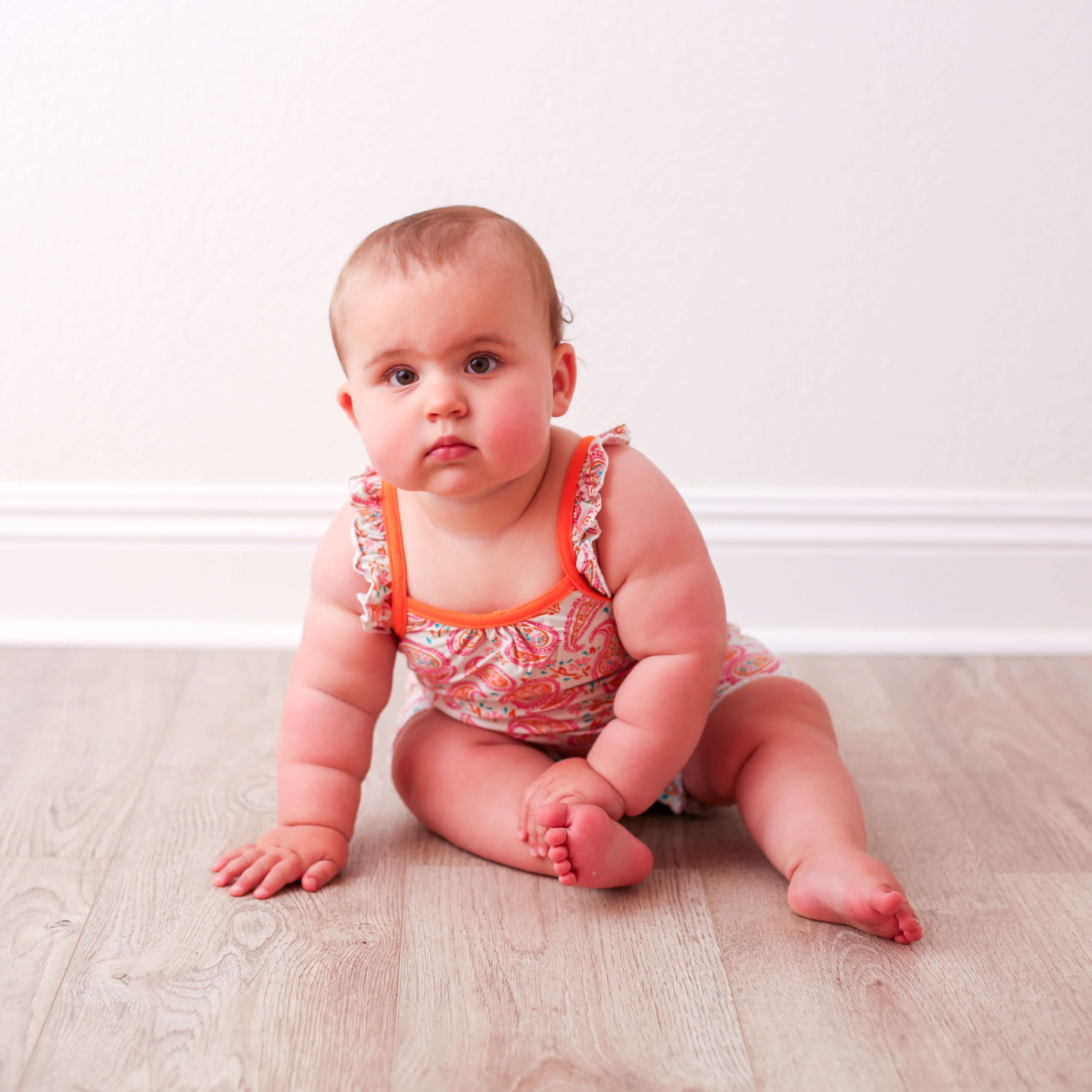 Paisley Bubble Romper | Milk & Baby