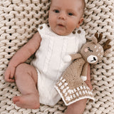 Luna + Luca Cable Knit Summer Romper - White