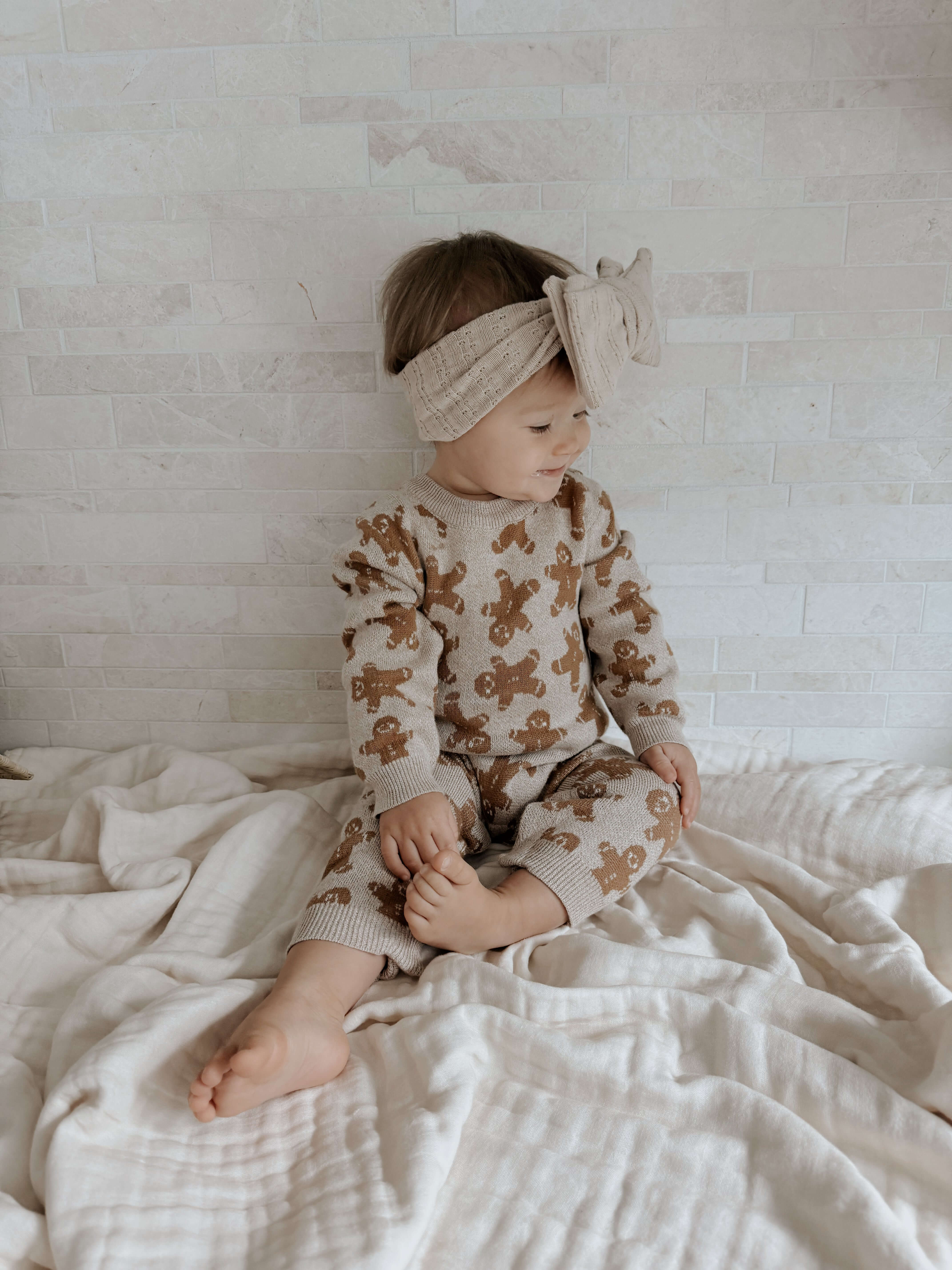 Luna + Luca Gingerbread Jumpsuit | Milk & Baby