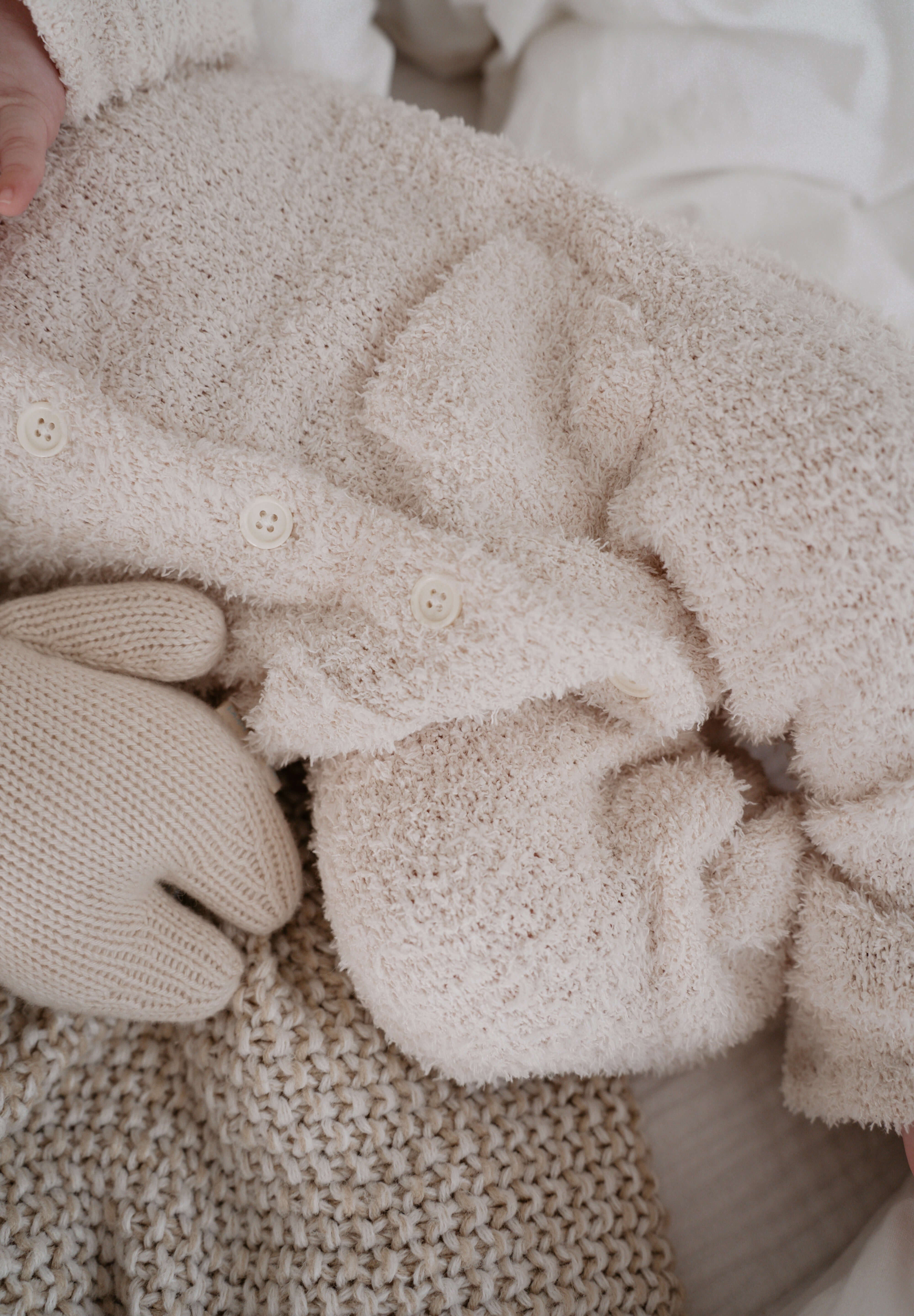 Luna + Luca Cozy Teddy Pocket Jumpsuit | Milk & Baby