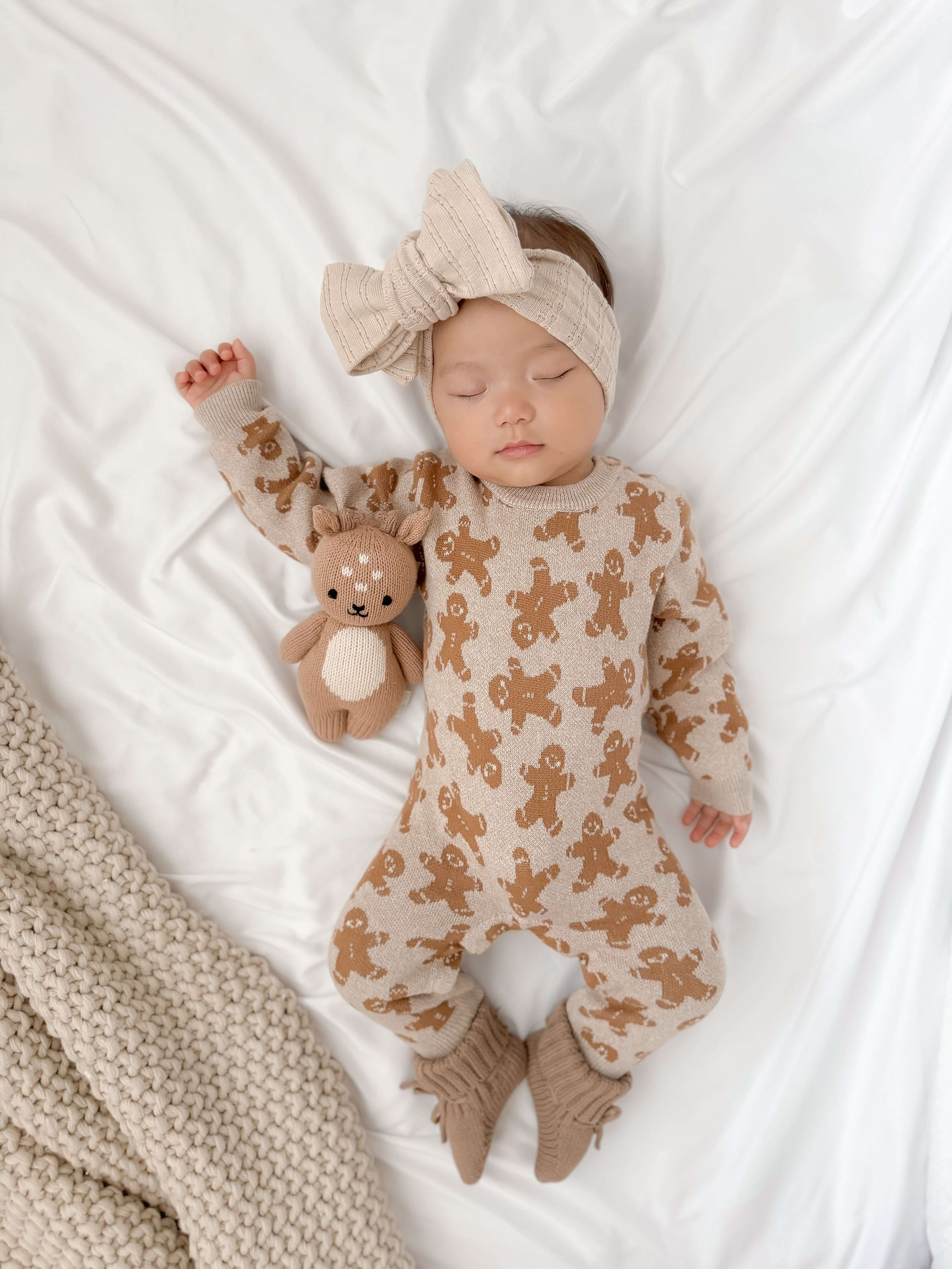 Luna + Luca Gingerbread Jumpsuit | Milk & Baby